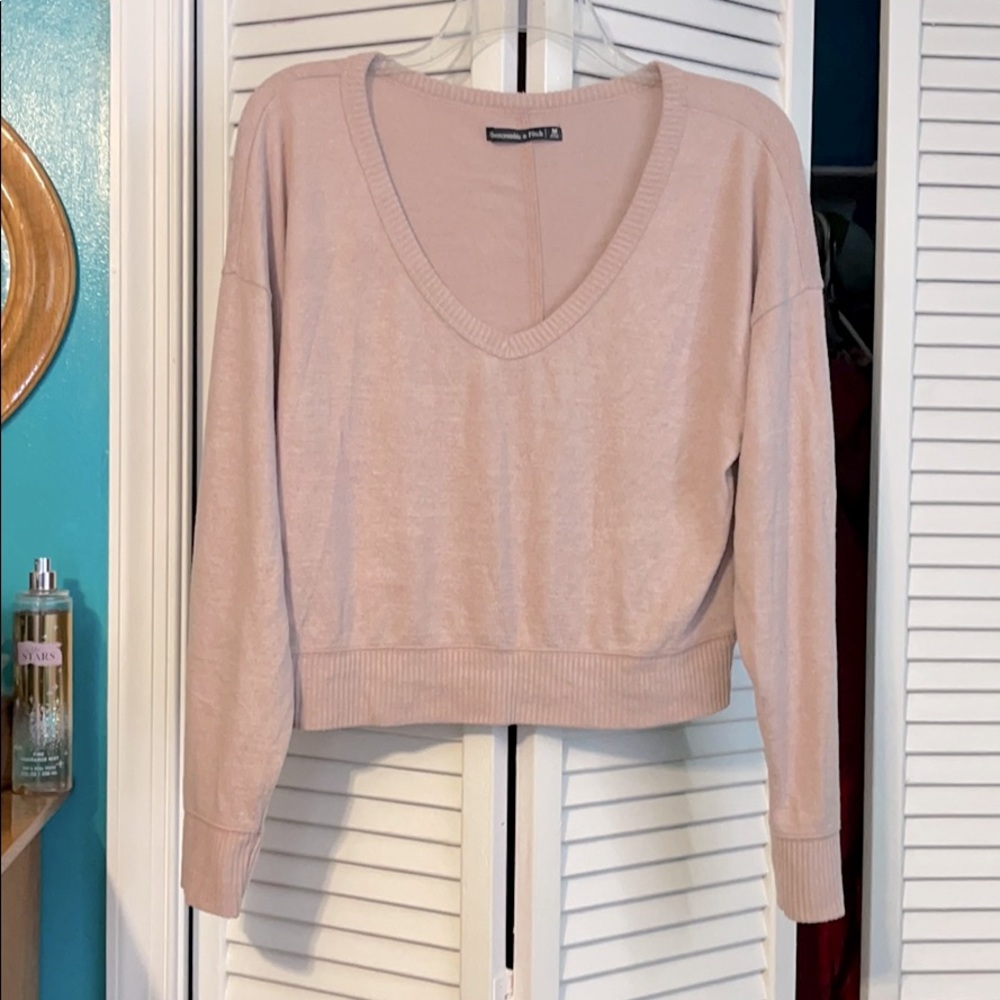 Cropped Off-the-Shoulder Sweater